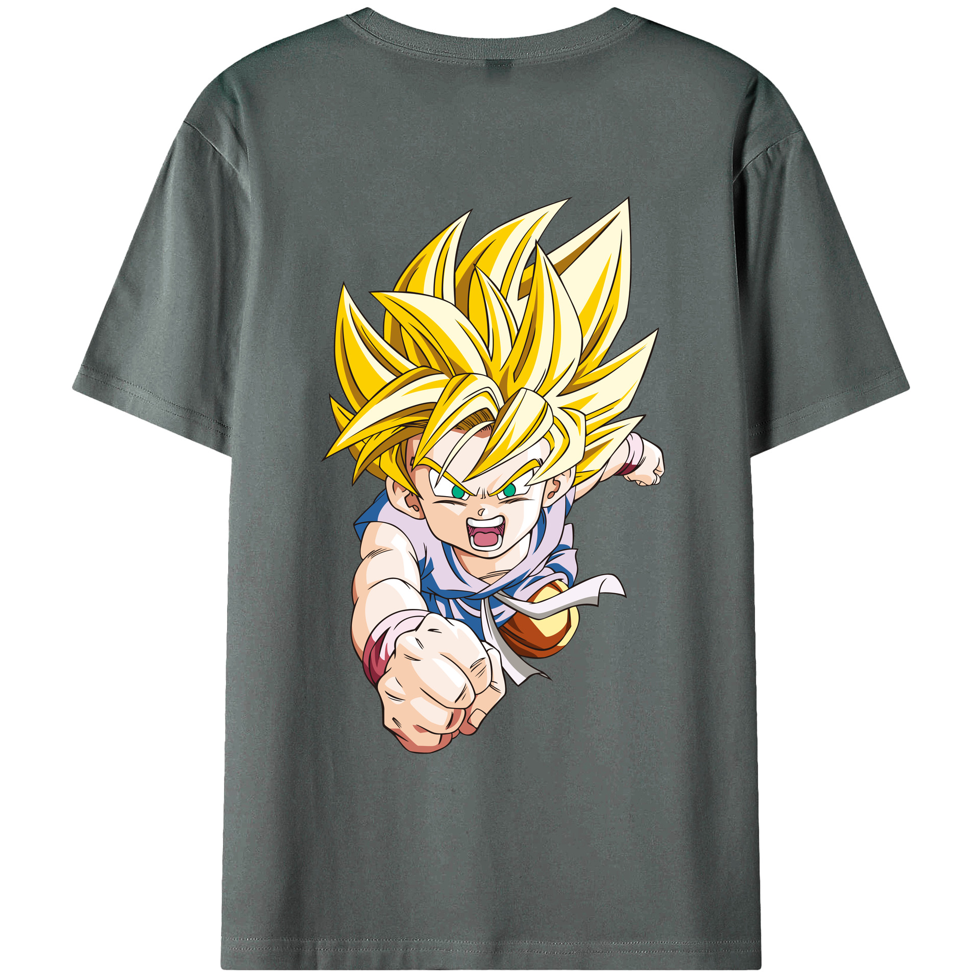 （画像用） ドラゴンボール ベジット DRAGON BALL Vegetto 綿100％ メンズ半袖Tシャツ（バックプリント） 通気性
